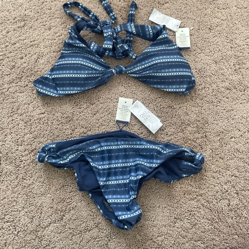 New Blue Patterned Bikini